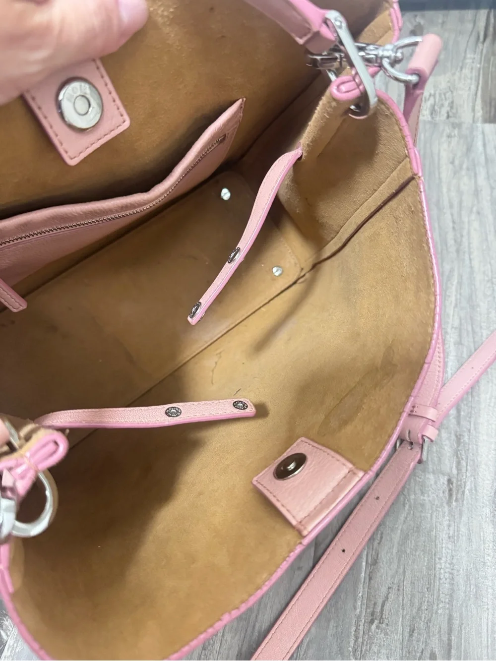 MCM Sarah Convertible Leather Hobo bag